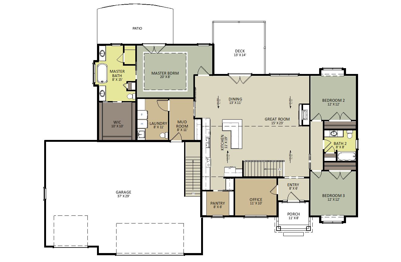 Kenton First Floor Floor Plan